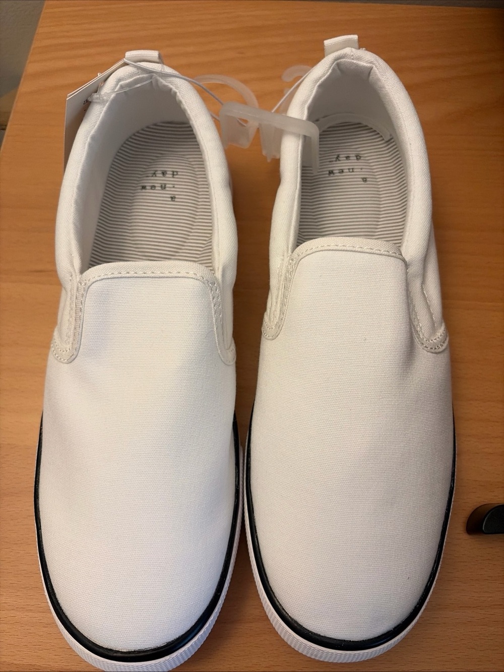 Women’s Slip-On Canvas Sneakers - White